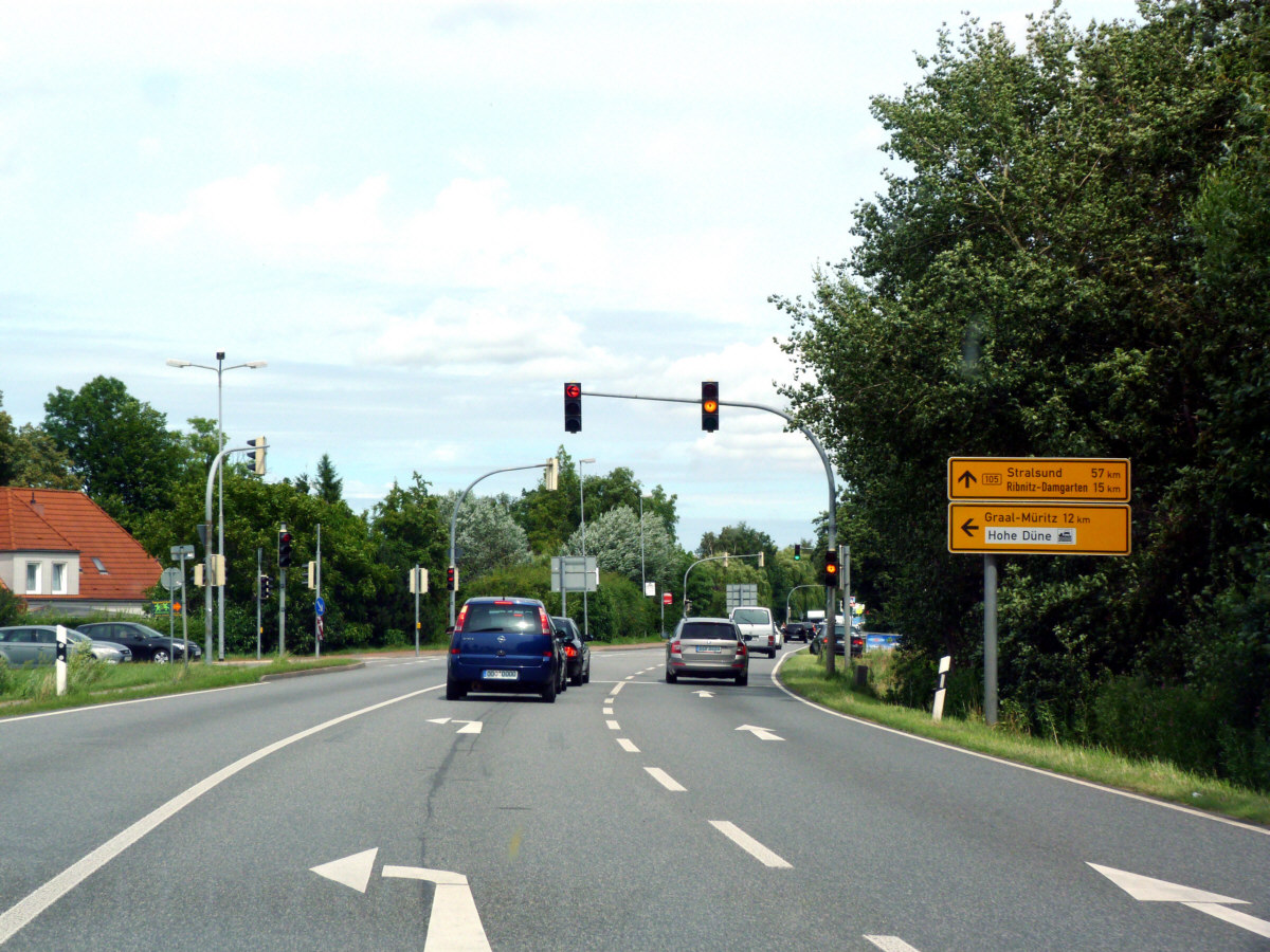 Abbiegen nach Graal-Müritz